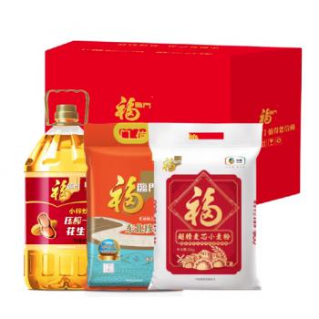 中糧福臨門米面油禮盒大米糧油組合大禮包雜糧節(jié)日禮品慰問福利